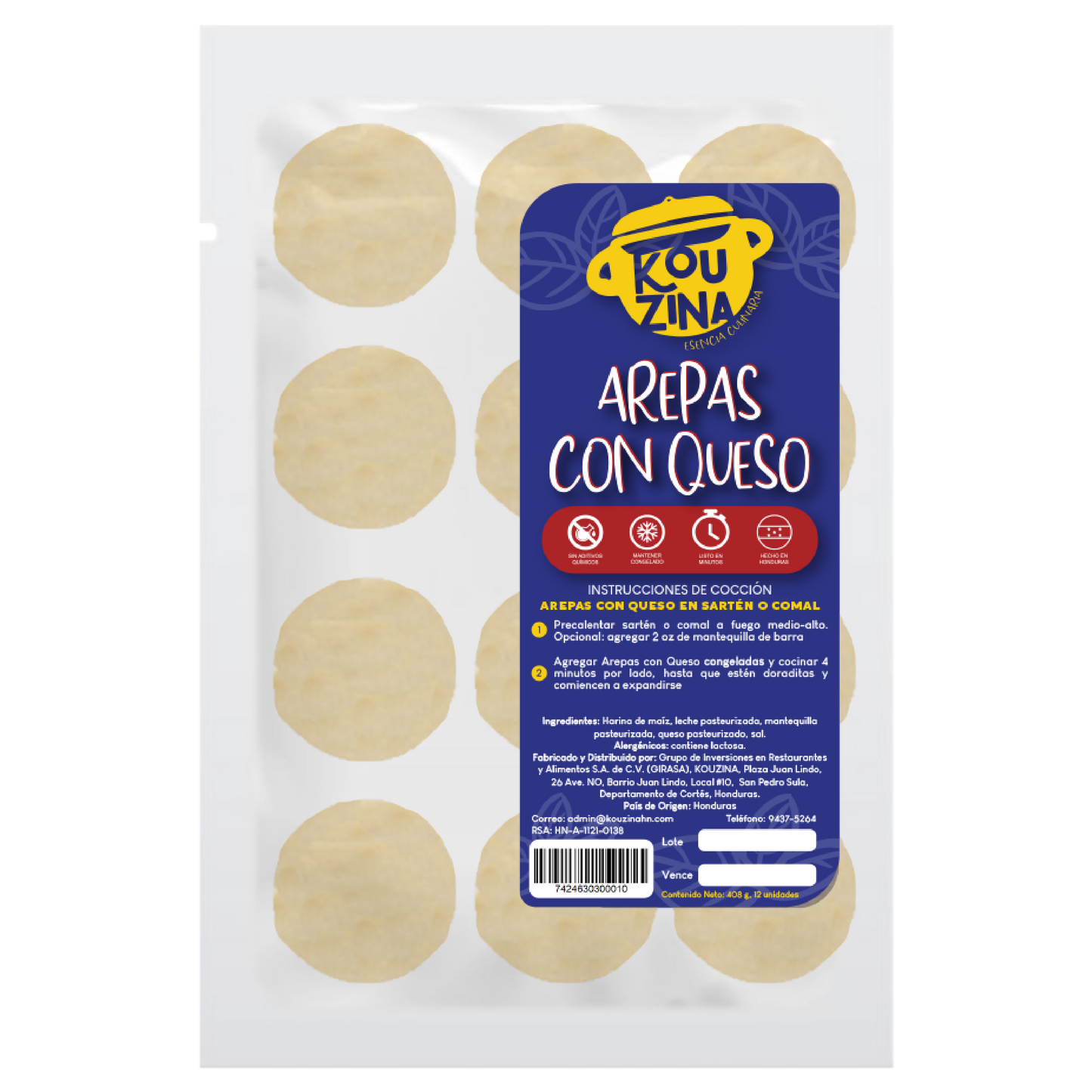 Arepas con Queso en Honduras
