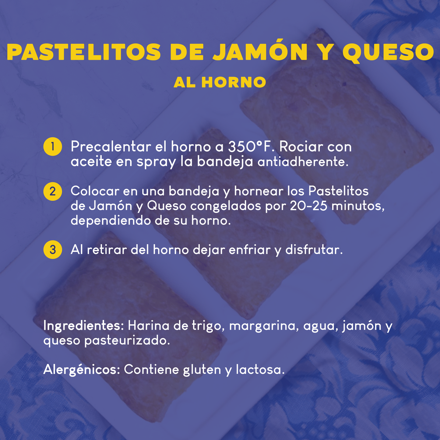 Pastelitos de Jamón y Queso