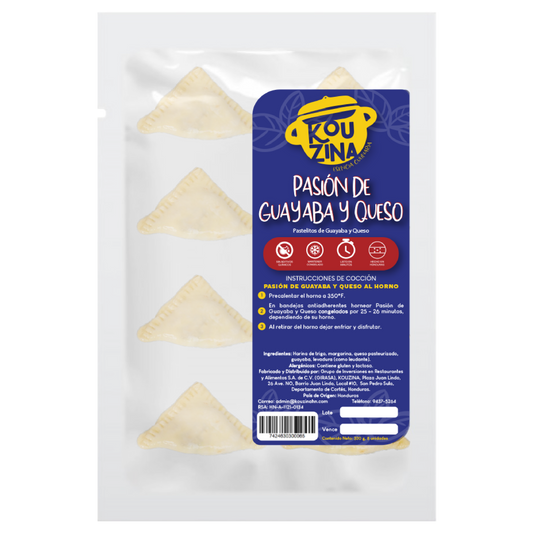 Pastelito de Guayaba y Queso en Honduras